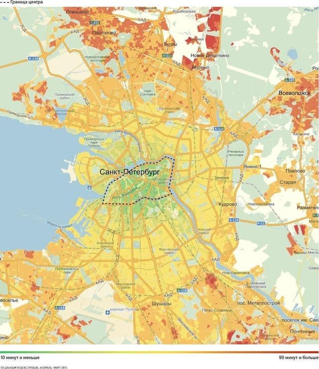 Mapa drogowa Sankt Petersburga